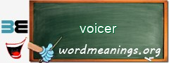 WordMeaning blackboard for voicer